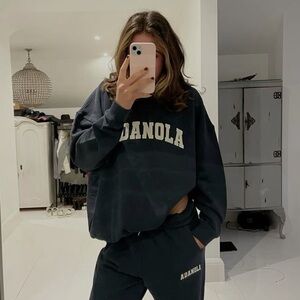 Adanola Varsity Hoodie in Navy Size XL